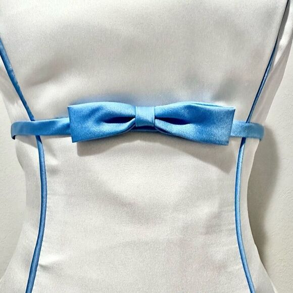 Alfred Angelo Formal Bow Bodice Tube Top 2 Coquette Chic Ballet Princess Classic - Picture 5 of 7